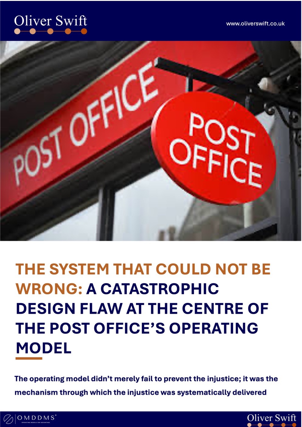 Post Office Operating Model Failure
